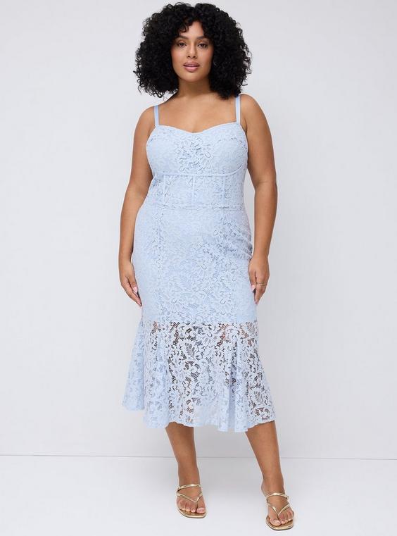 Studio Lace Corset Maxi Dress