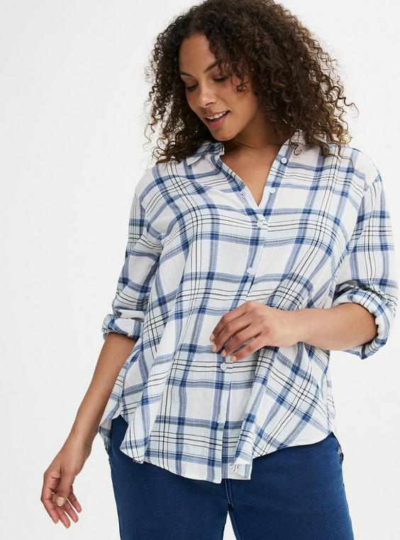 Cotton Button-Up Shirt