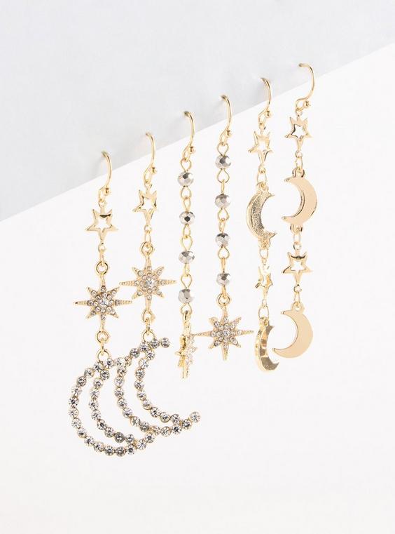 Celestial Linear Earring Set