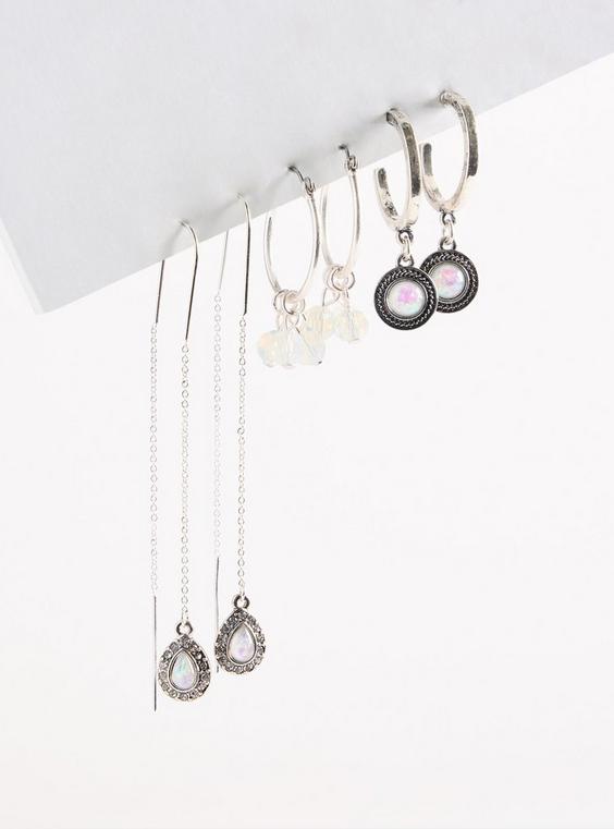 Antique Stone Earring Set
