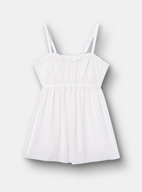 Bridal Lace Babydoll