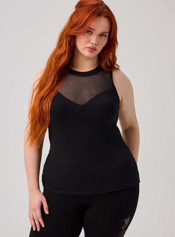 Nightfall Fishnet Detail Tank