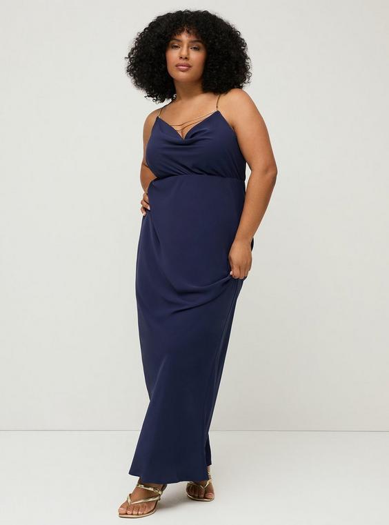 Studio Chain Detail Maxi Slip Dress