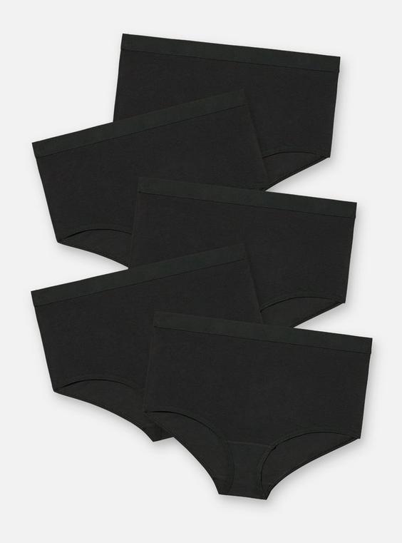 5-Pack Cotton Mid-Rise Hipster Panty