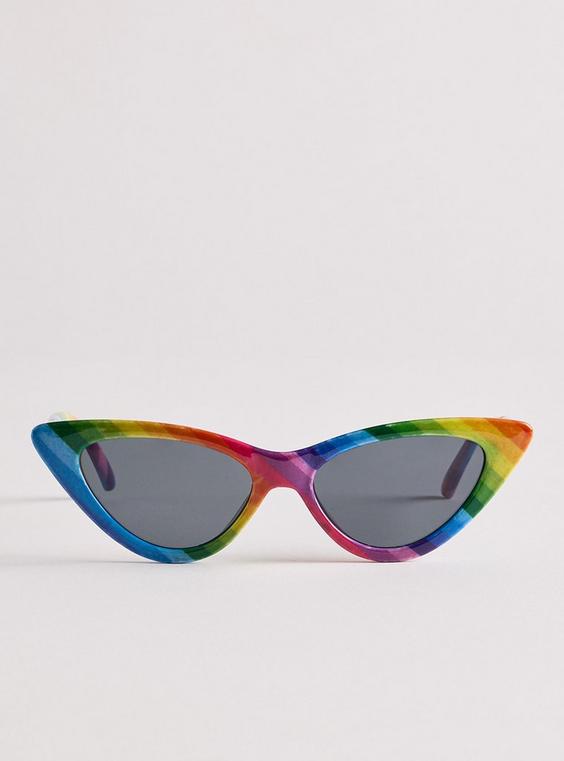 Pride Cateye Smoke Lens Sunglasses
