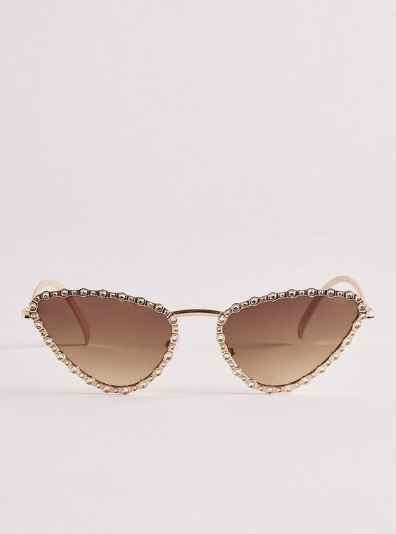 Rhinestone Cateye Sunglasses