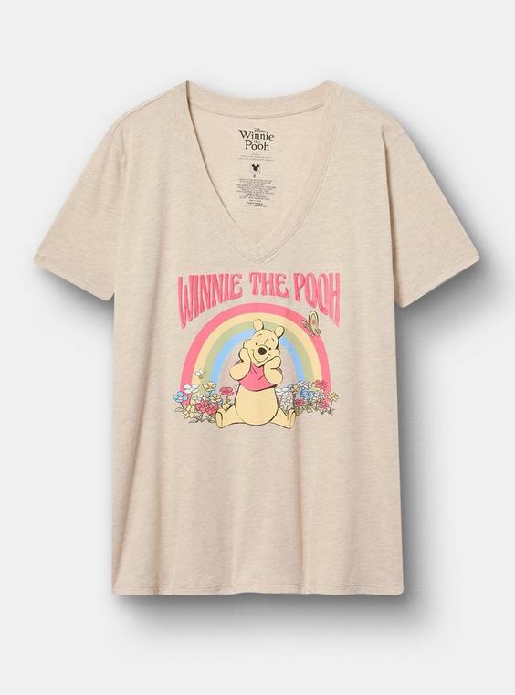 Disney Winnie The Pooh Classic Cotton V-Neck Tee