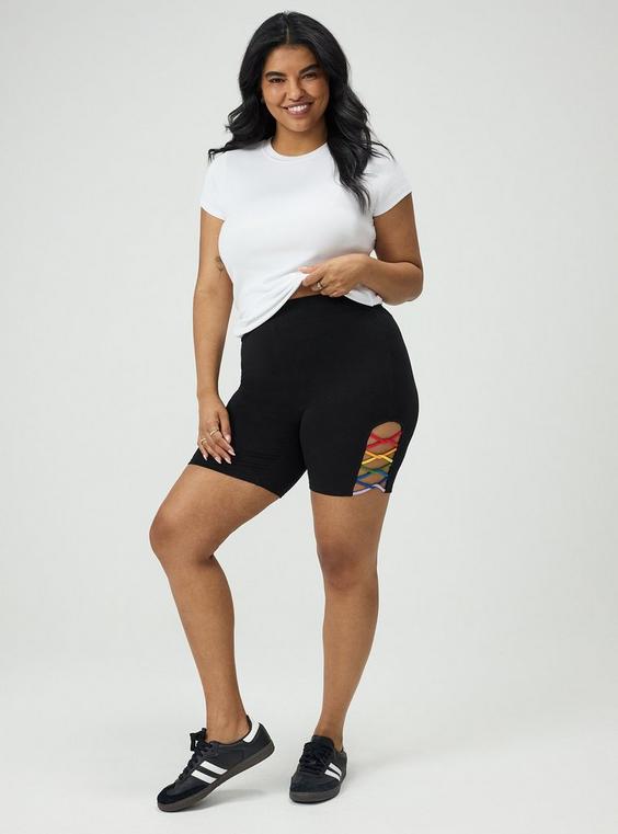 7 “” Rainbow Side Bike Short