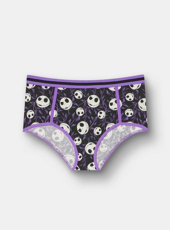 Nightmare Before Christmas Mid-Rise Cotton Brief Panty