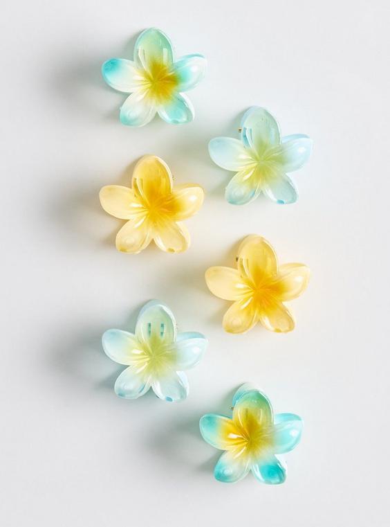 Floral Mini Clip Set