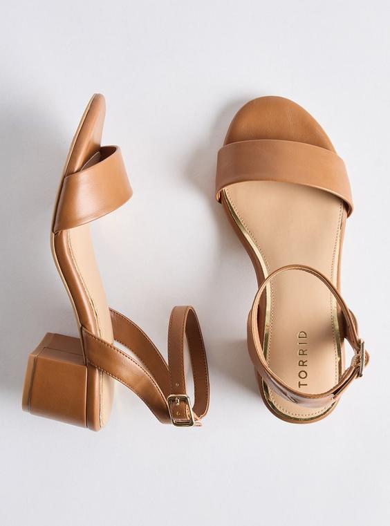 Single Strap Block Heel (WW)