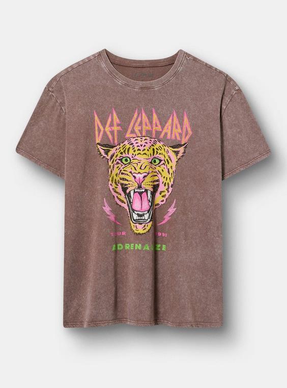 Def Leppard Relaxed Cotton Crew Tee