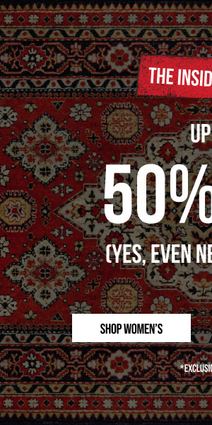Up to 50% off Sitewide Shop Women's