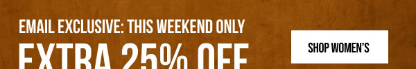 Extra 25% off Shop Women's