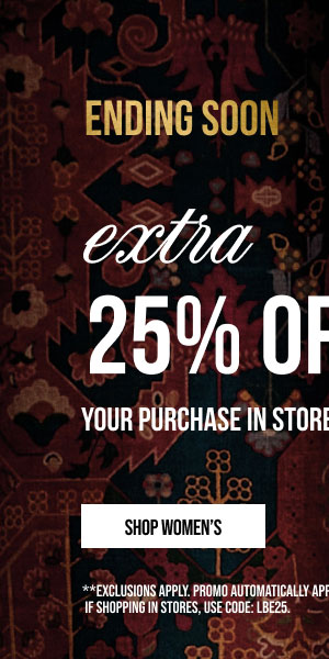 Extra 25% off Shop Women's