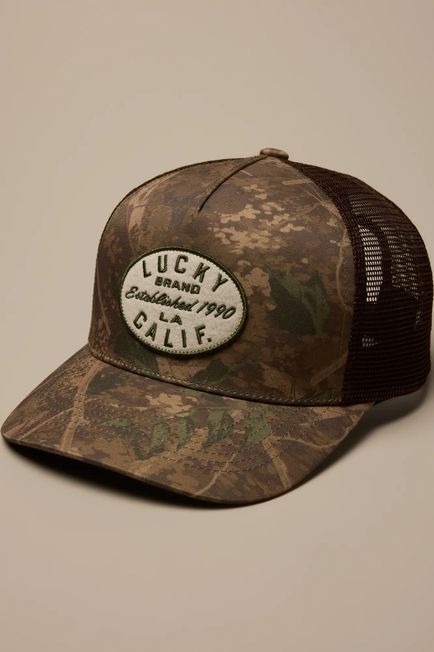 Image of Lucky Brand Camo Trucker Lucky - Men's Clothing Outerwear Jackets Coats in Camo Multi