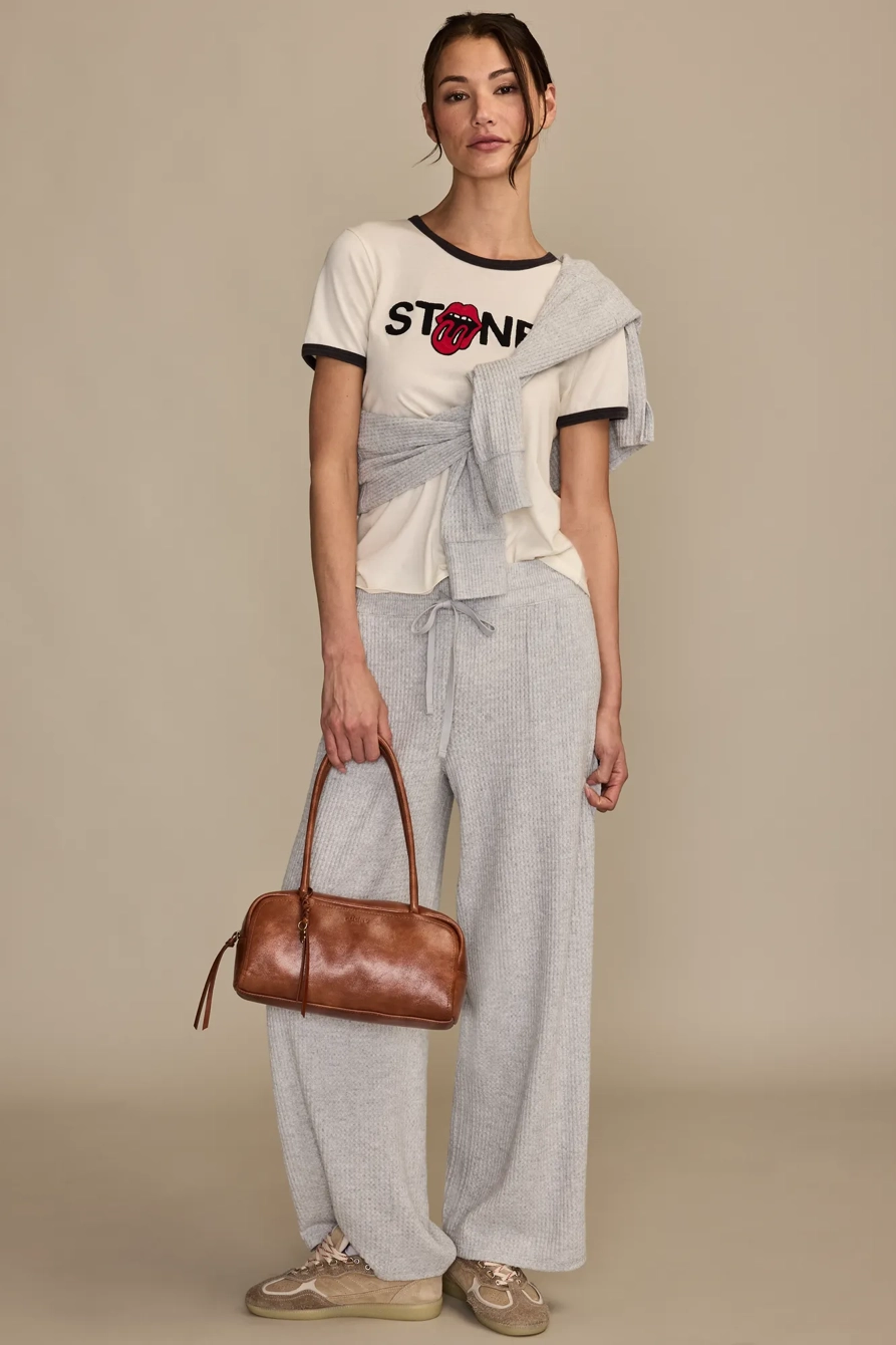 Image of Lucky Brand Cloud Waffle Pant - Women's Pants in Light Heather Gray