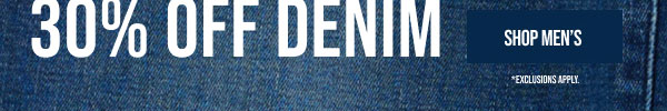 30% off Denim Shop Men's