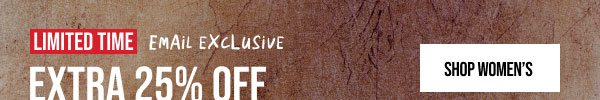 Extra 25% off Shop Women's Extra 25% off Shop Women's