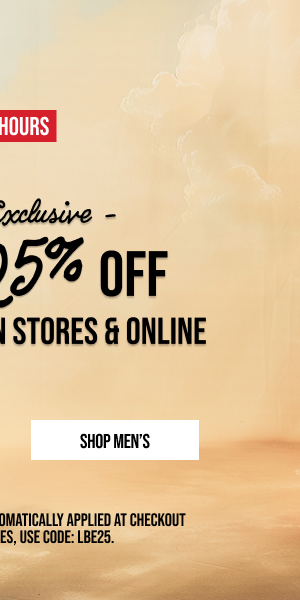 Extra 25% off Shop Men's