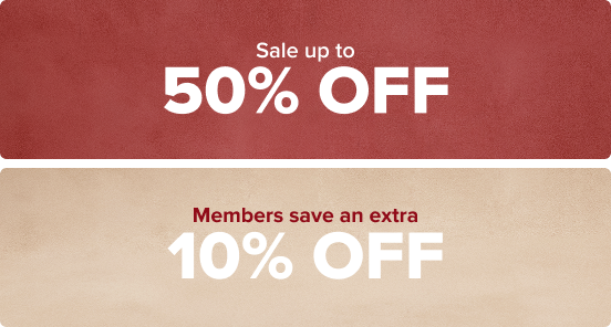 Sale up to 50 percent off