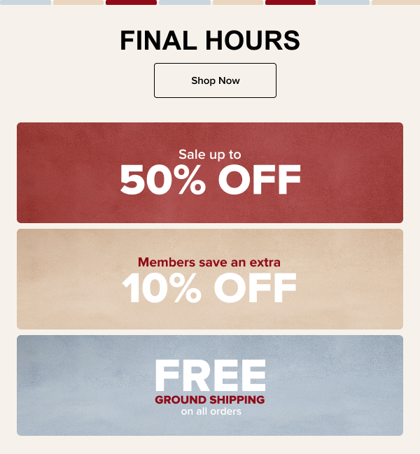 Final Hours | Shop Now