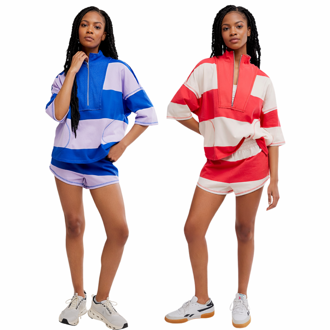 Retro Rugby Quarter-Zip Set