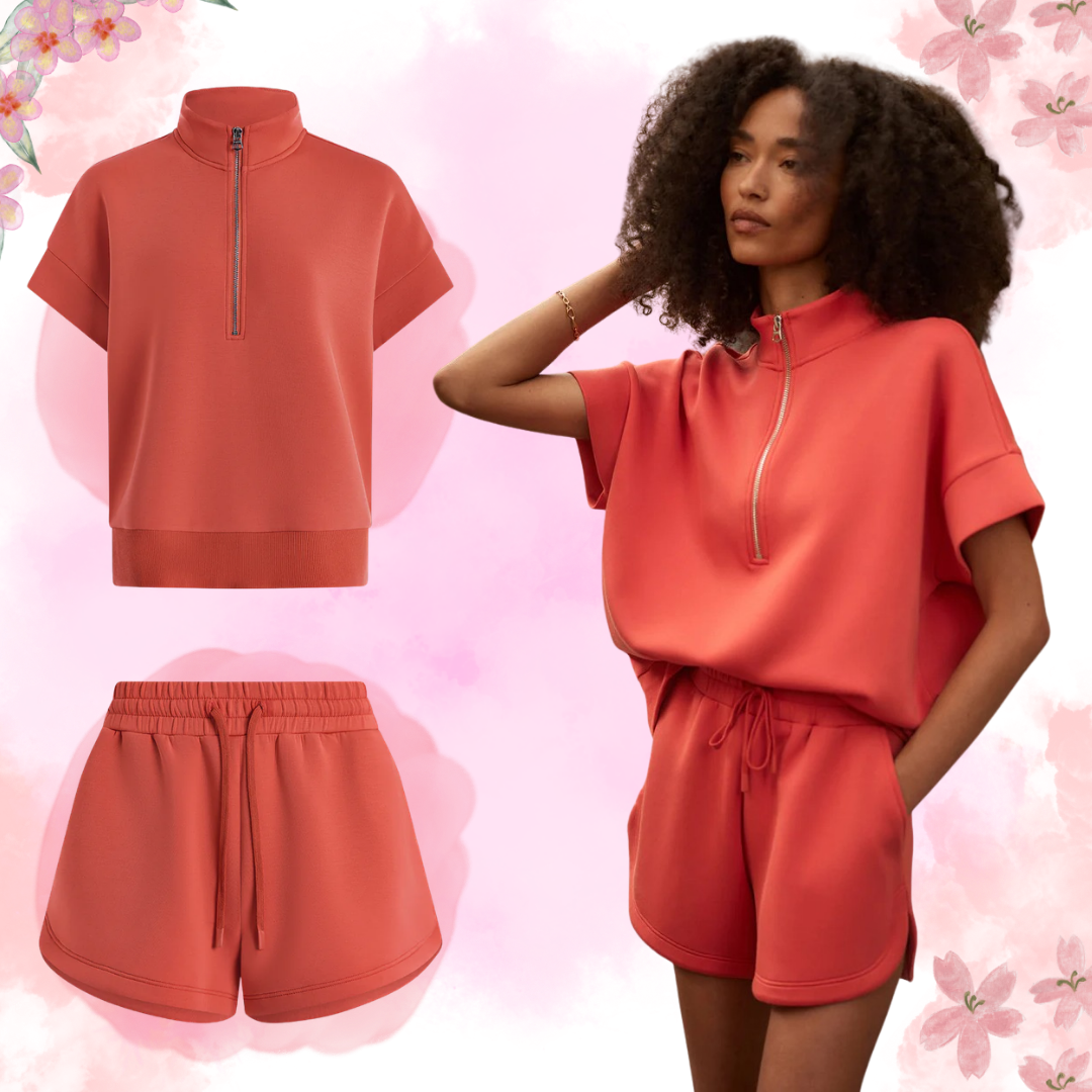 Ritchie Short Sleeve Sweat + Coulter High-Rise Short