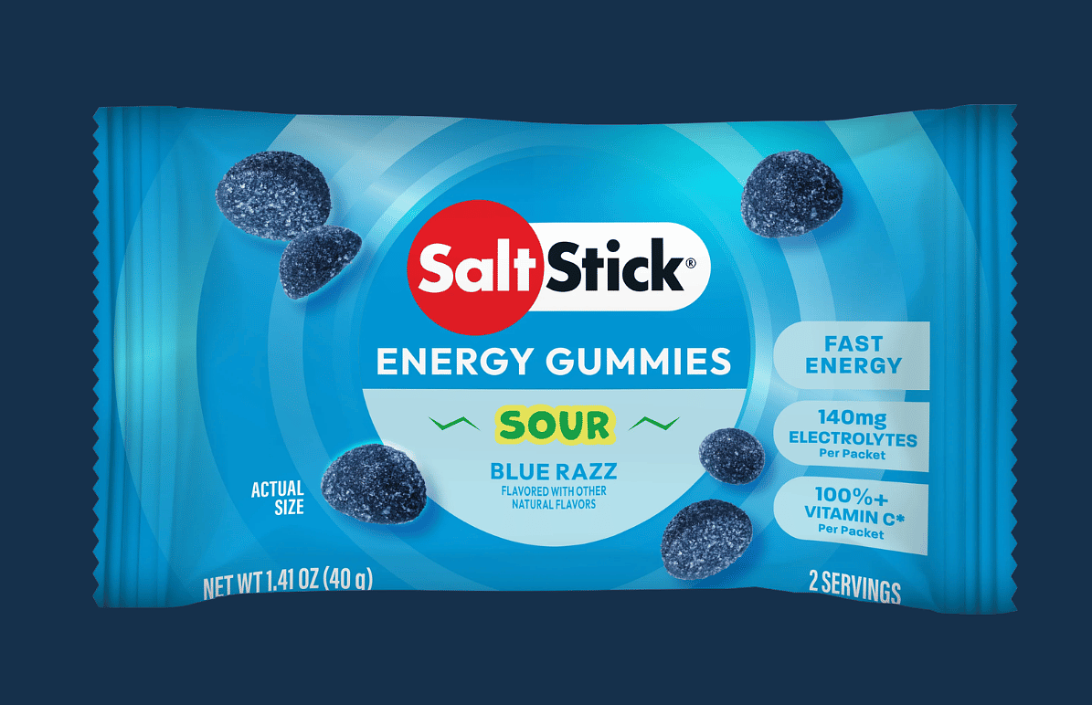 SaltStick Energy Gummies - Sour Blue Razz
