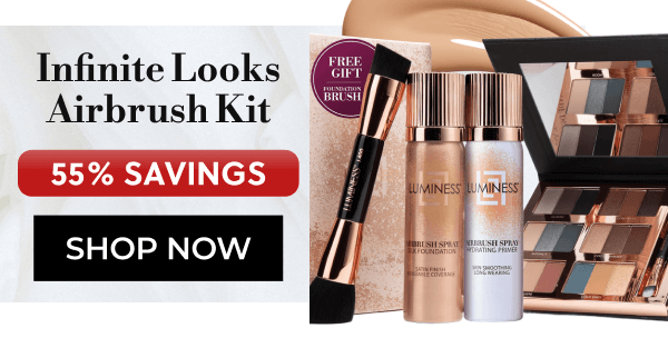 Infinite Looks Airbrush Kit | 55% SAVINGS | FREE GIFT | FOUNDATION BRUSH | SHOP NOW
