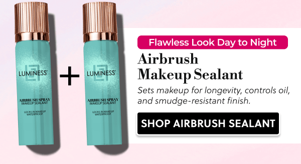Flawless Look Day to Night | Airbrush Makeup Sealant | Sets makeup for longevity, controls oil, and smudge-resistant finish. | SHOP AIRBRUSH SEALANT