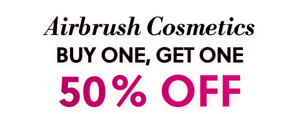 Airbrush Cosmetics BUY ONE, GET ONE 50% OFF
