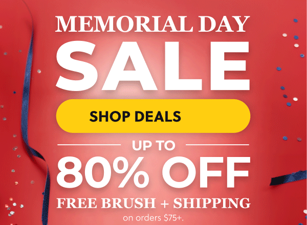 MEMORIAL DAY SALE: UPTO 80% OFF
