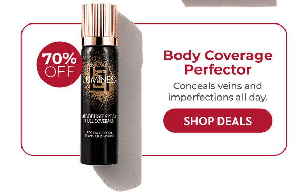BODY COVERAGE PERFECTOR: Conceals veins and imperfections all day.