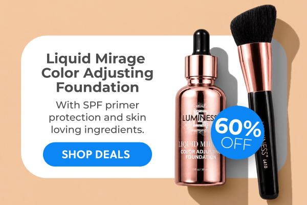 LIQUID MIRAGE COLOR ADJUSTING FOUNDATION: With SPF primer protection and skin loving ingredients.