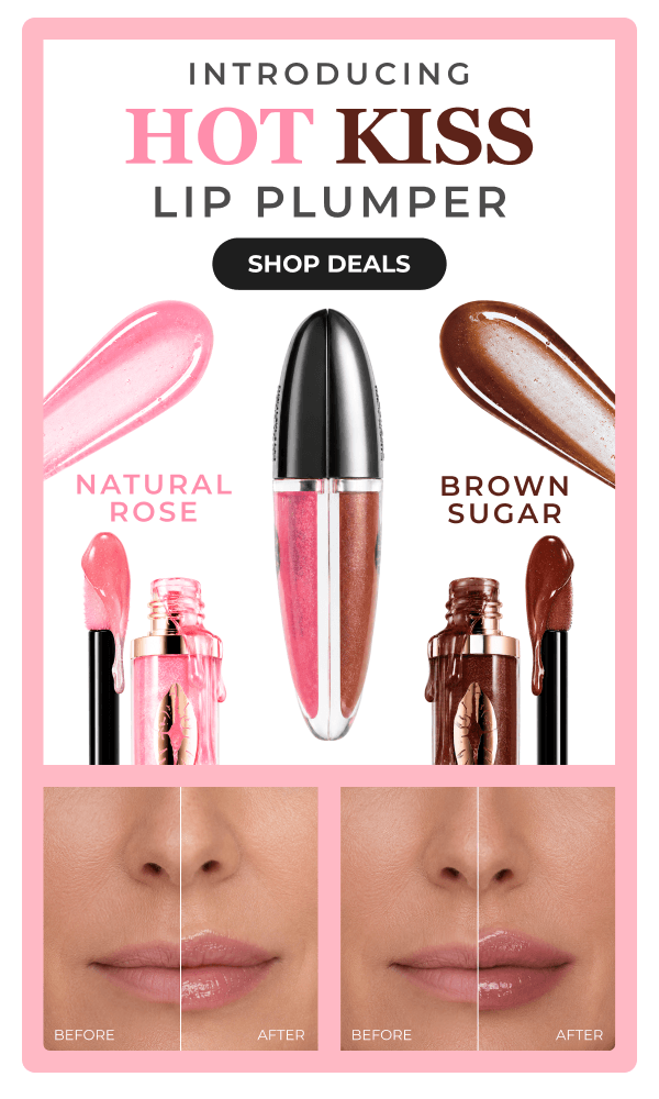INTRODUCING HOT KISS LIP PLUMPER: Hydrates and plumps for the perfect pout!