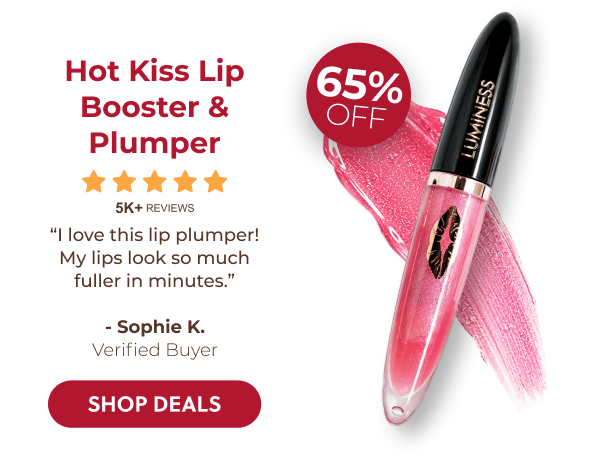 HOT KISS LIP PLUMPER: Plump and hydrate your lips with a glossy finish that lasts through every celebration.
