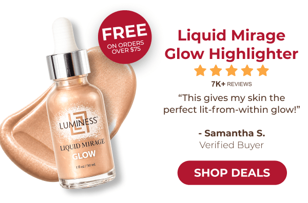 LIQUID MIRAGE GLOW HIGHLIGHTER: Create the perfect radiant base before the festivities begin.