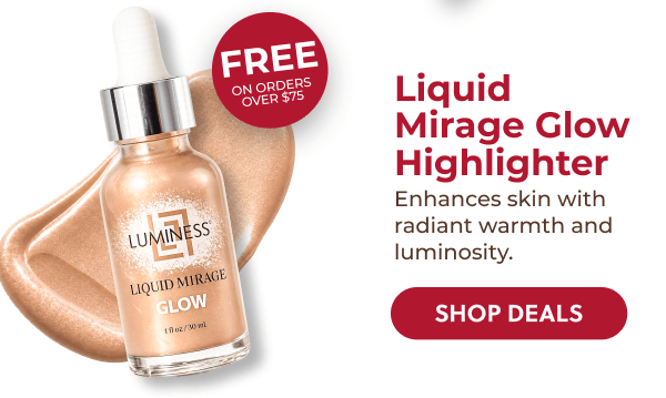 LIQUID MIRAGE GLOW HIGHLIGHTER: Create the perfect radiant base before the festivities begin.