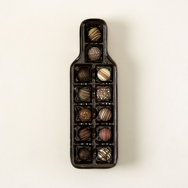 Bottle-of-Wine Chocolate Truffles Box