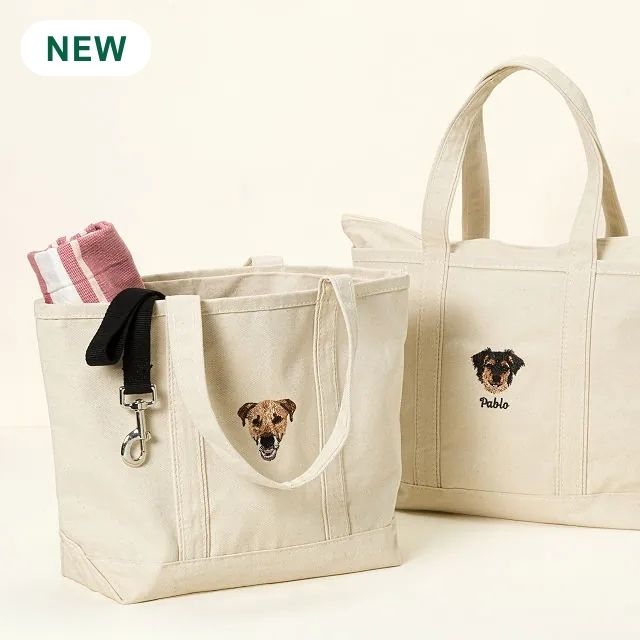 Custom Pet Embroidered Tote Bag