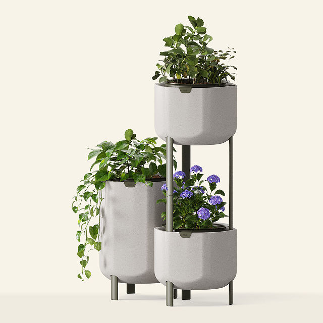 Stackable Self-Watering Recycled Planter