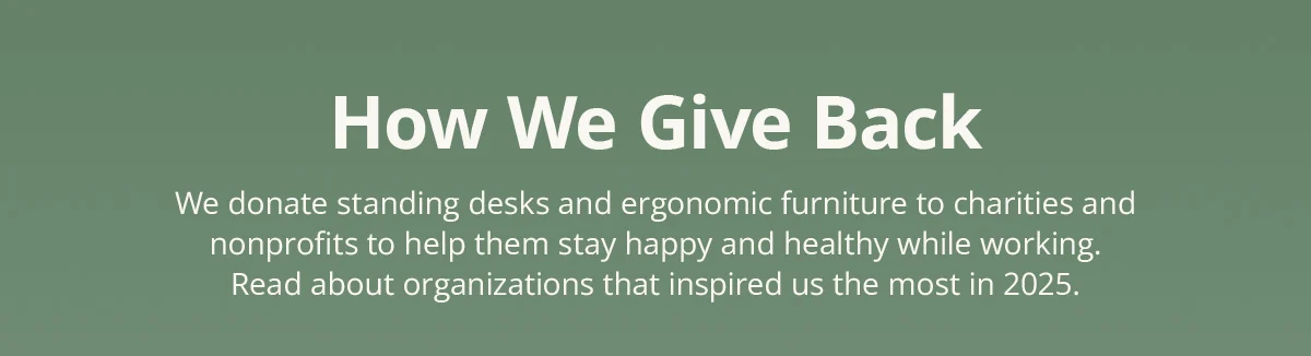 How We Give Back