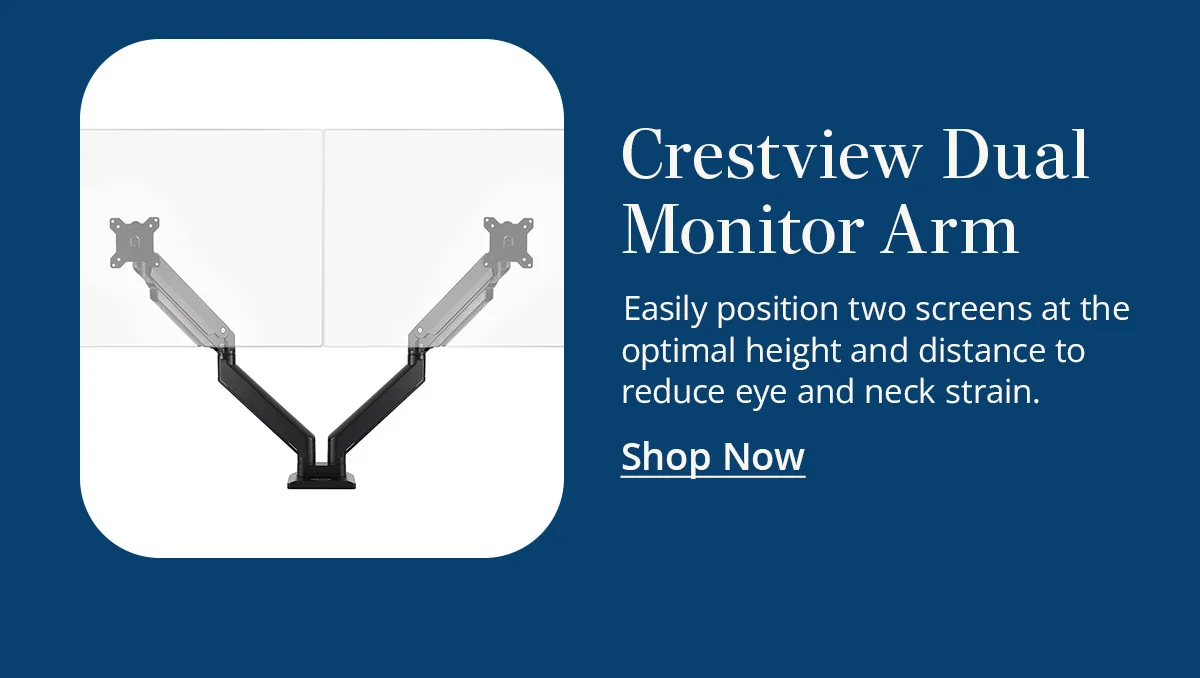 Crestview Dual Monitor Arm