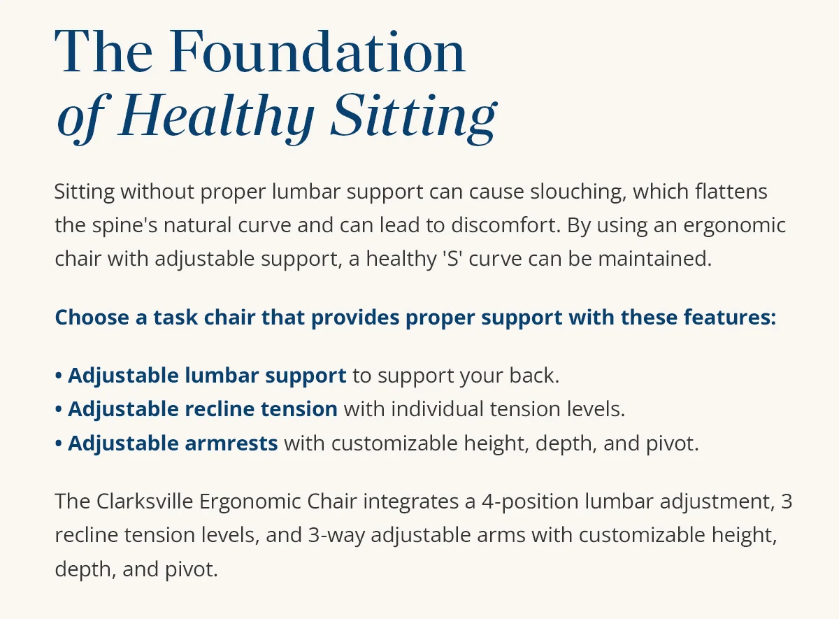 The Foundation of Healthy Sitting