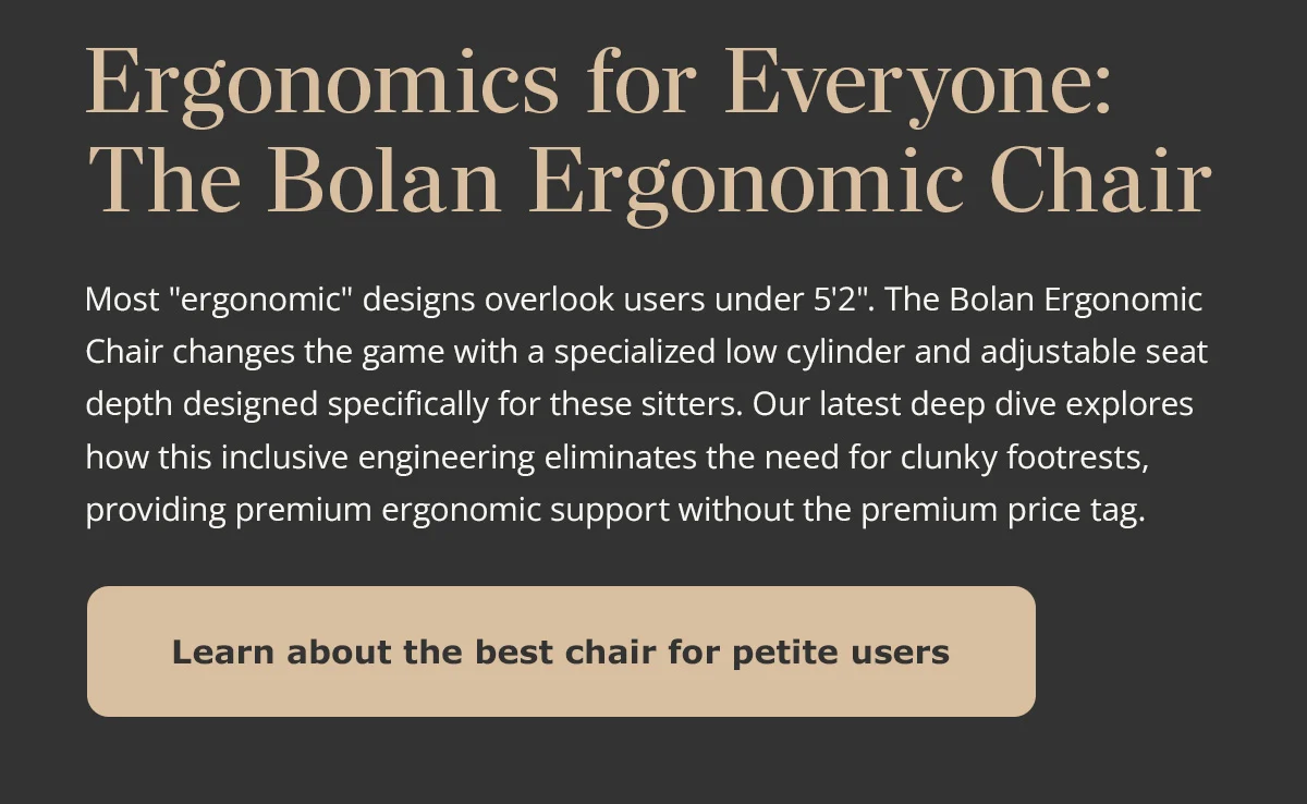 Learn about the best chair for petite users