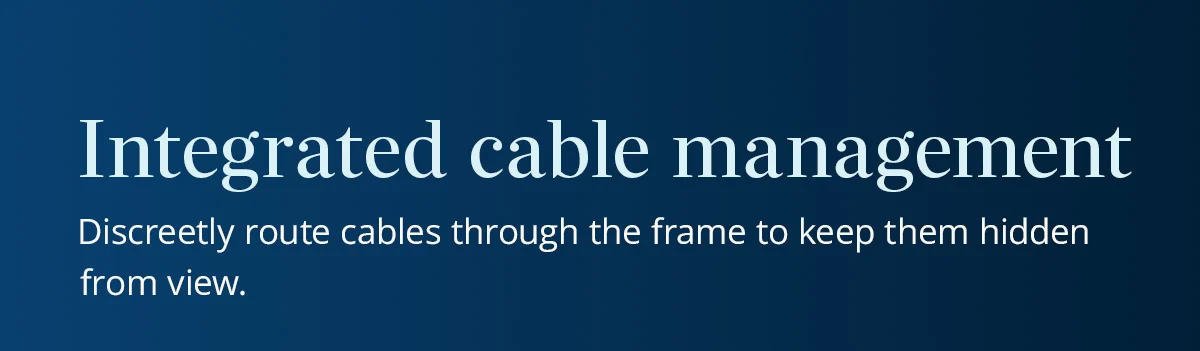Integrated cable management