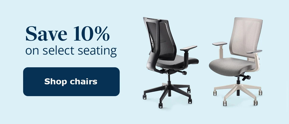 Save 10% on select ergonomic chairs