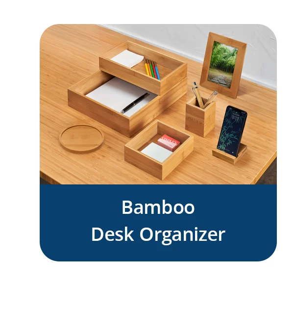 Bamboo Desk Organizer