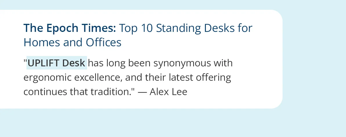 The Epoch Times: Top 10 Standing Desks for Homes and Offices